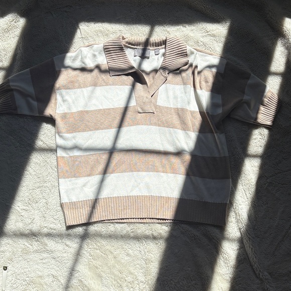 CYRUS Striped Polo Sweater – Size M | Preppy Casual - Picture 2 of 6
